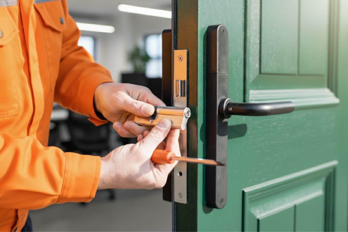 Emergency locksmith unlocking a car door during a lockout in Tucson, AZ