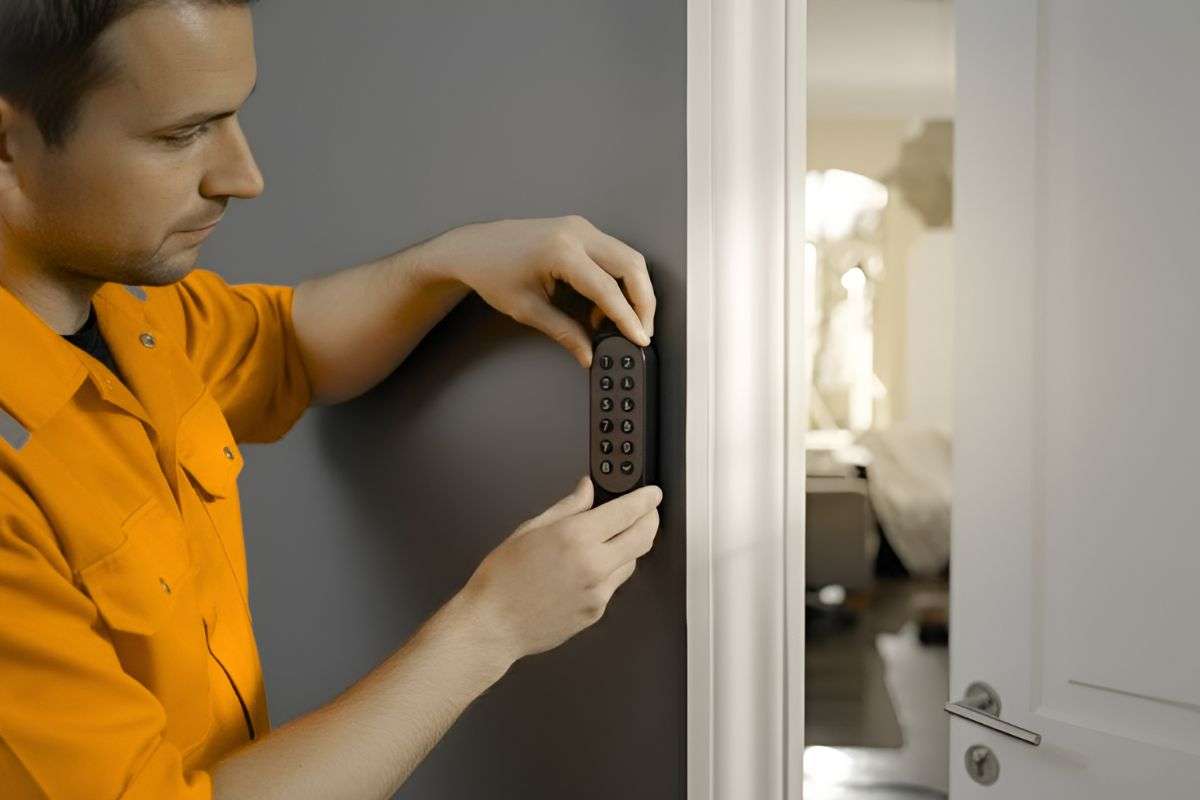 Emergency locksmith unlocking a car door during a lockout in Tucson, AZ