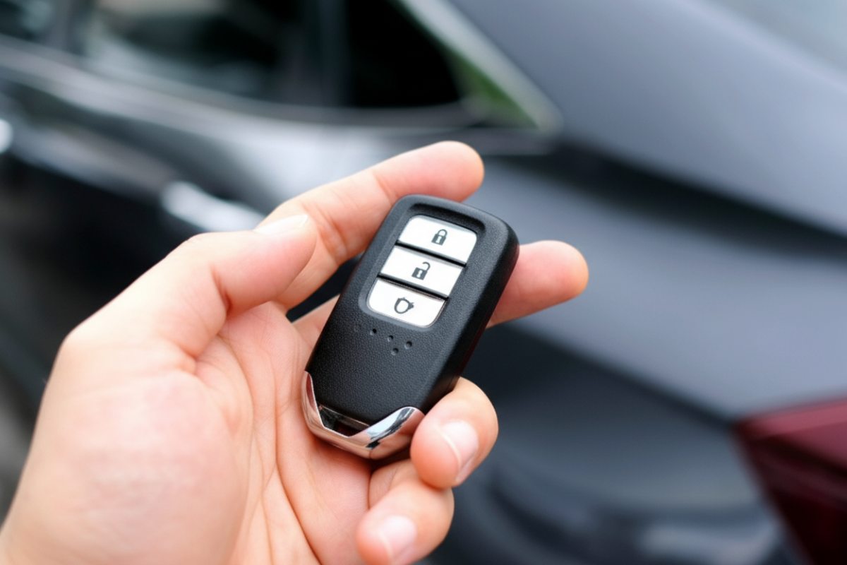 Emergency locksmith unlocking a car door during a lockout in Tucson, AZ
