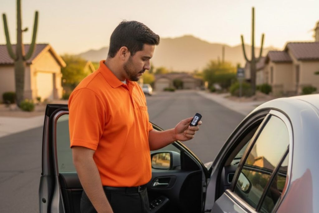 Emergency locksmith Tucson service vehicle