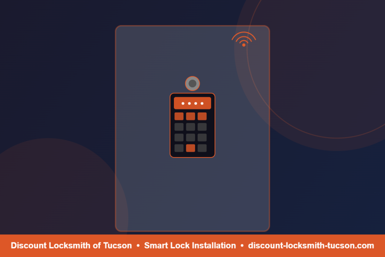 Smart keypad deadbolt installed on vacation rental door – Discount Locksmith of Tucson
