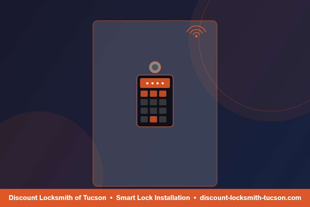 Smart keypad deadbolt installed on vacation rental door – Discount Locksmith of Tucson