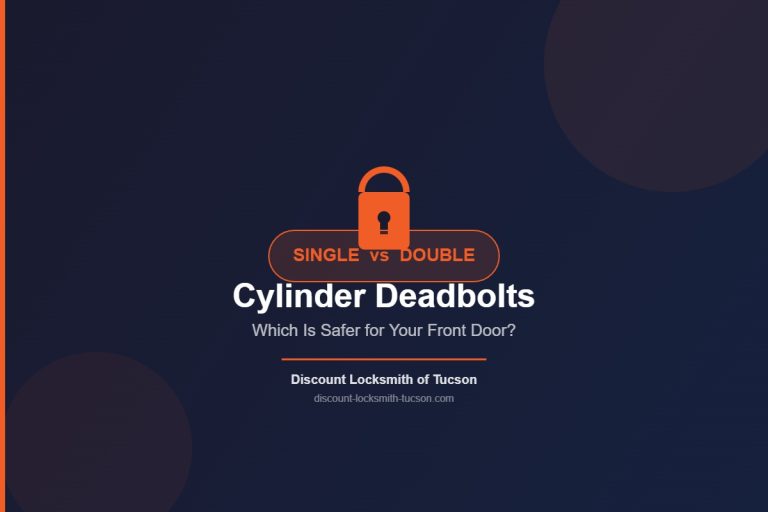 Single vs double cylinder deadbolt comparison — Discount Locksmith of Tucson
