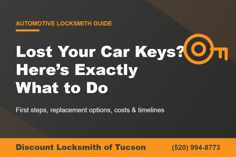 Lost car keys guide by Discount Locksmith of Tucson