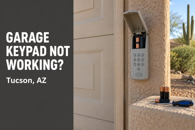 Garage door keypad not working on a Tucson home