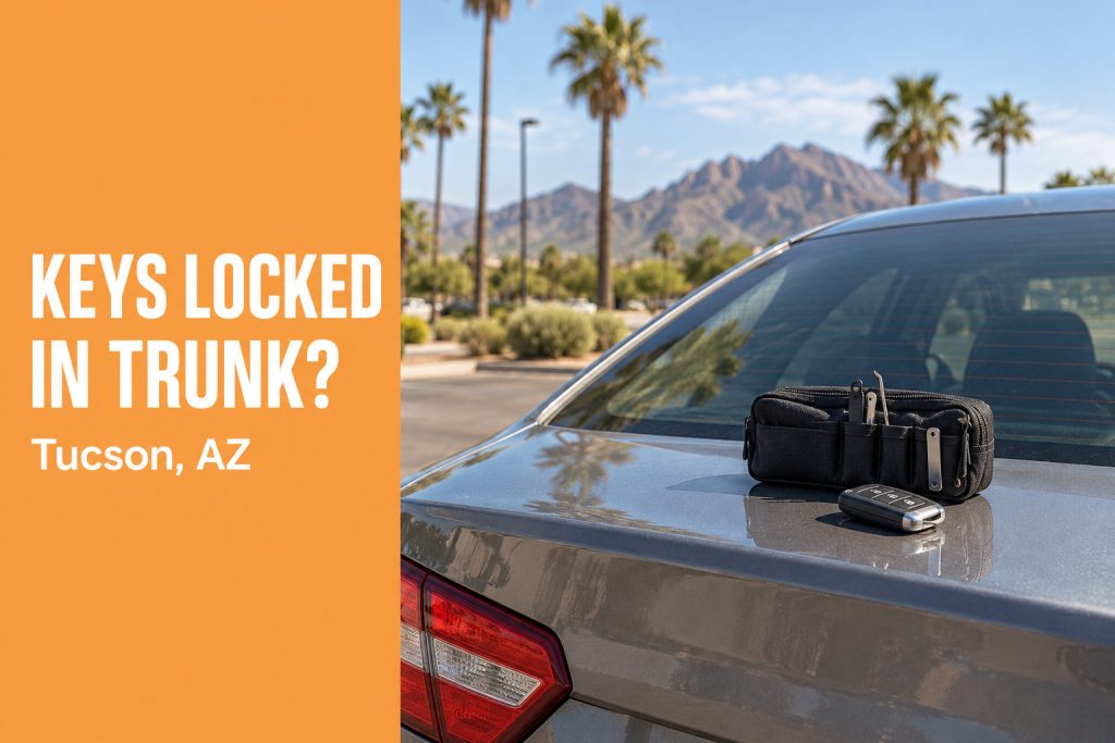 Keys locked in trunk: car trunk lockout tools in Tucson