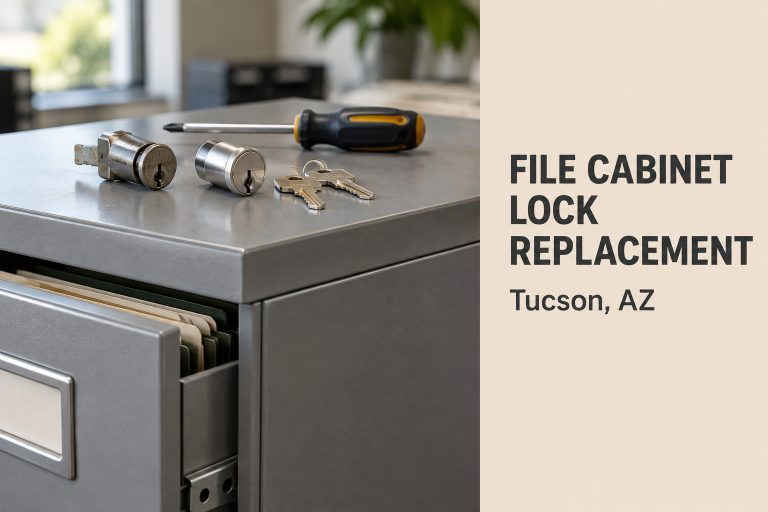 File cabinet lock replacement for a Tucson office
