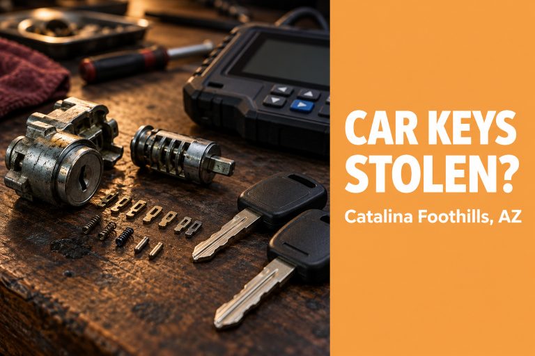 Car keys stolen: vehicle rekey and new keys in Catalina Foothills