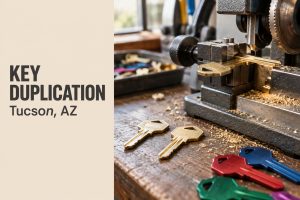 Key duplication in Tucson on a professional key machine